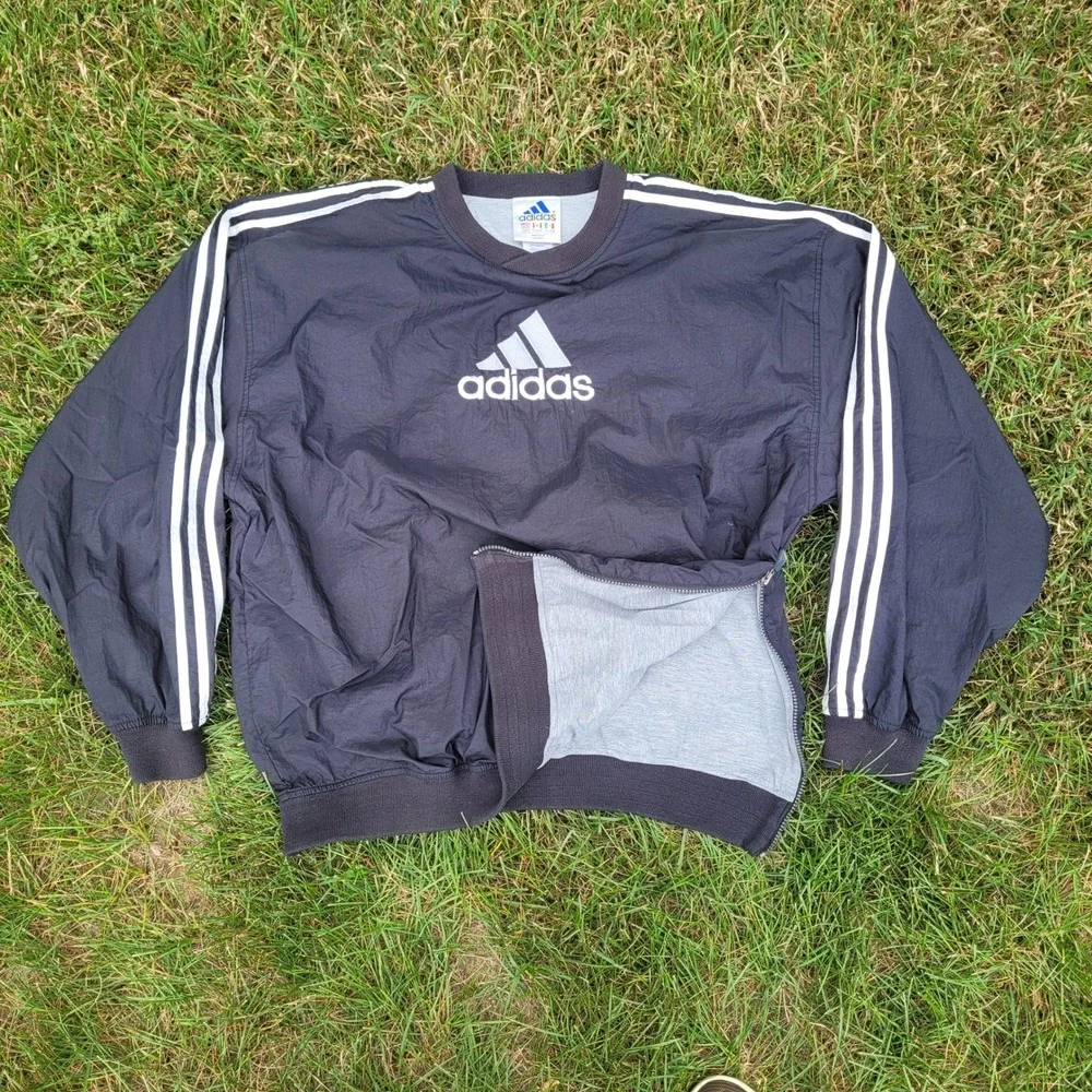Vintage 90s Adidas Tracksuit Men Large Windbreaker Pullover Set Jacket Pants